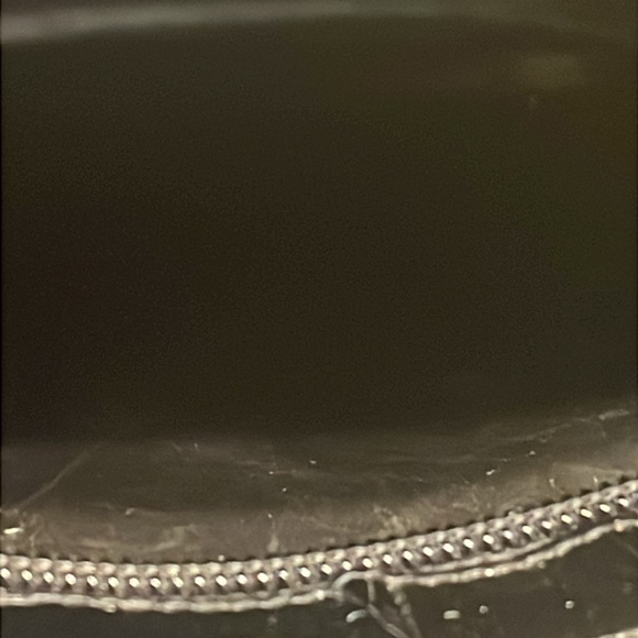 Ferragamo Salvatore Ferragamo Black Patent Leather Mini Shoulder Bag Clutch - Picture 8 of 16